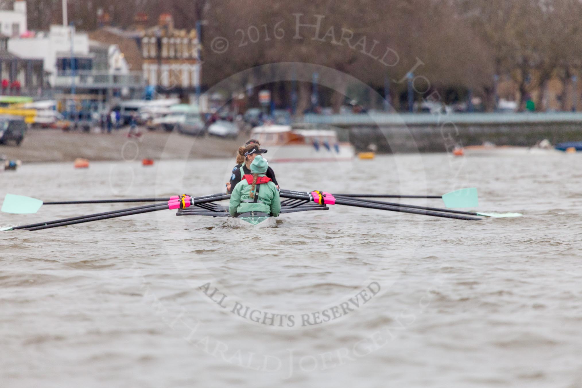 The Boat Race season 2016 - Women's Boat Race Fixture CUWBC vs OBUBC.
River Thames between Putney Bridge and Mortlake,
London SW15,

United Kingdom,
on 31 January 2016 at 15:58, image #50