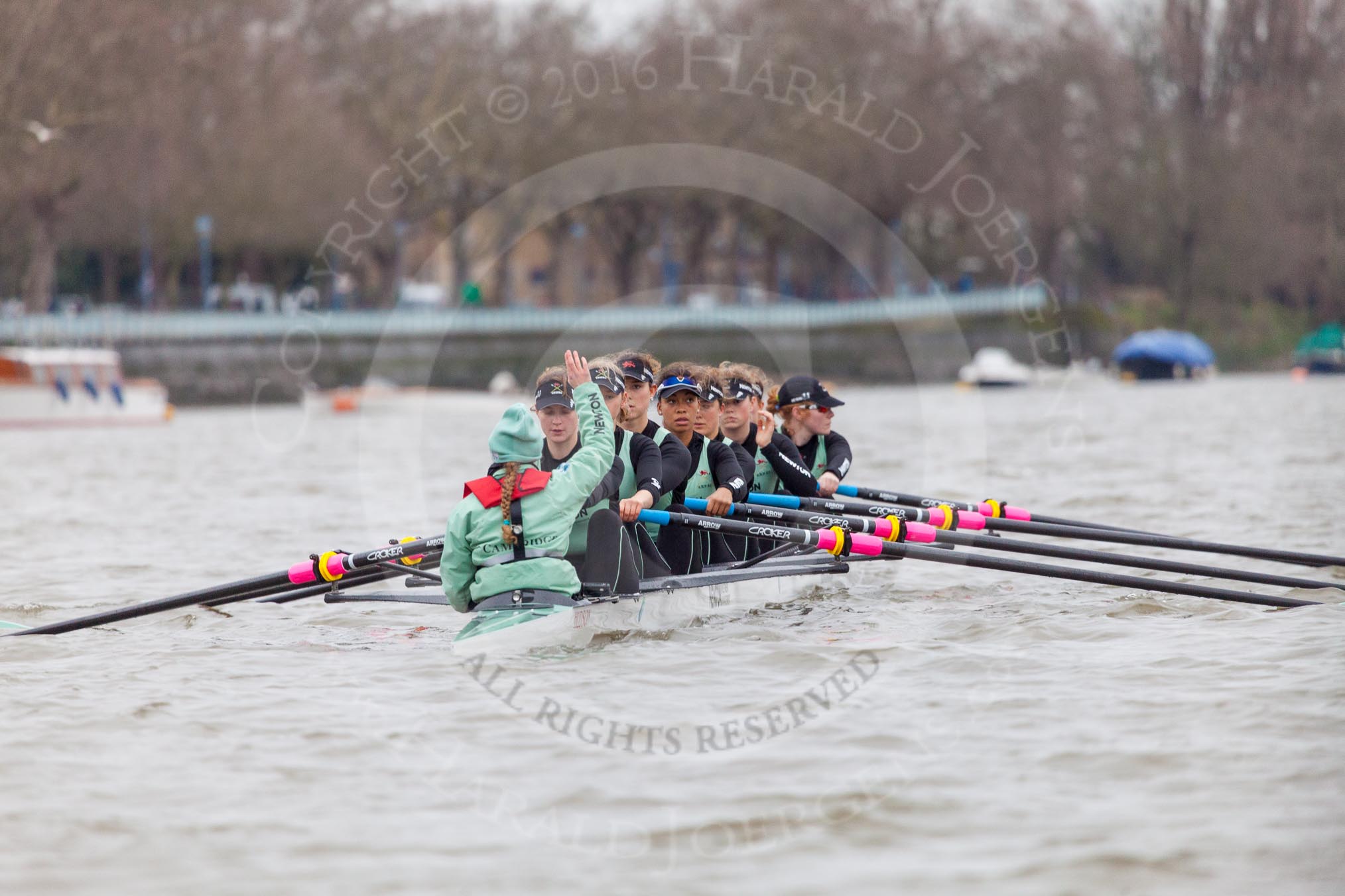 The Boat Race season 2016 - Women's Boat Race Fixture CUWBC vs OBUBC.
River Thames between Putney Bridge and Mortlake,
London SW15,

United Kingdom,
on 31 January 2016 at 15:59, image #51