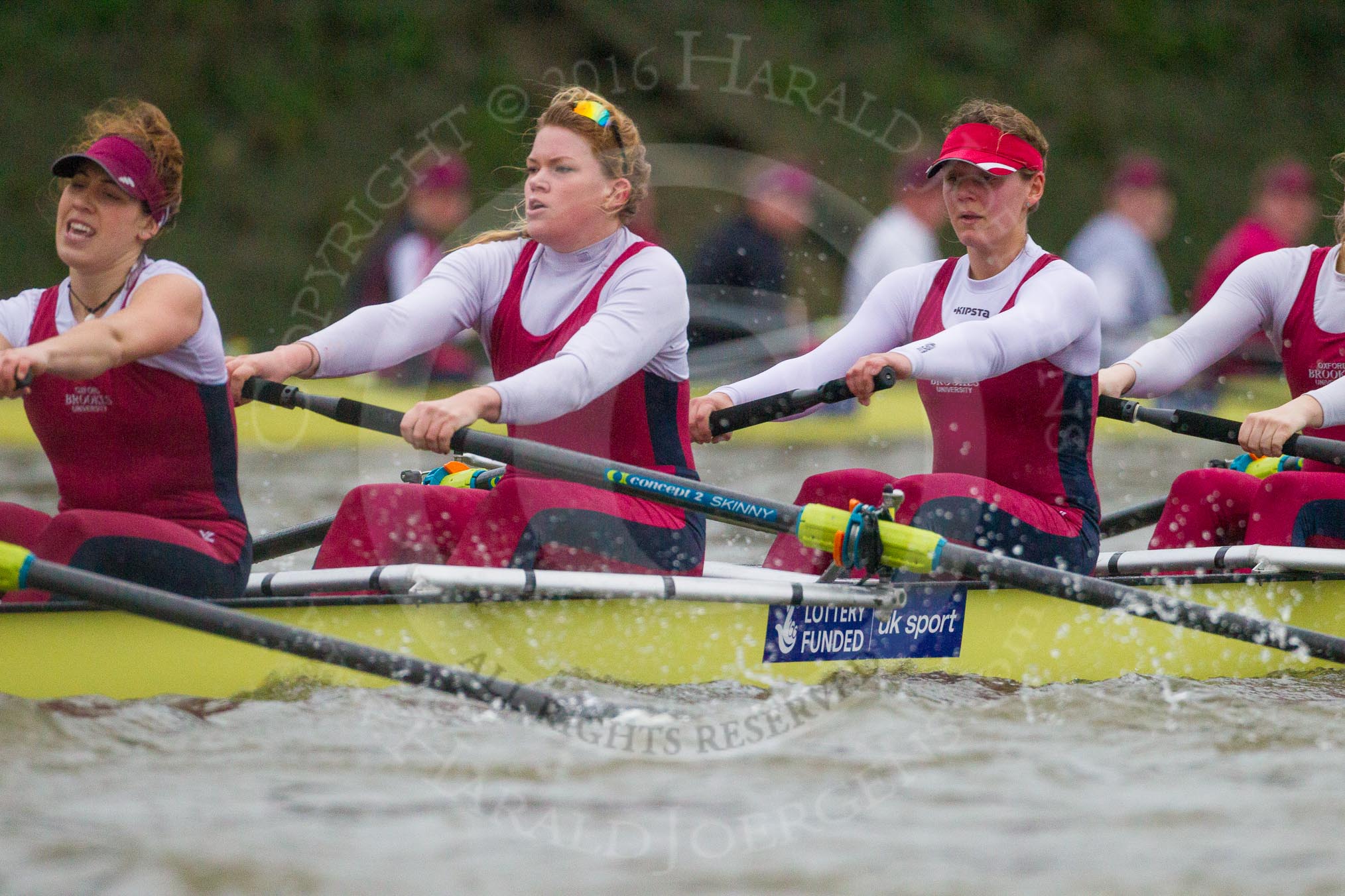 The Boat Race season 2016 - Women's Boat Race Fixture CUWBC vs OBUBC.
River Thames between Putney Bridge and Mortlake,
London SW15,

United Kingdom,
on 31 January 2016 at 16:20, image #121