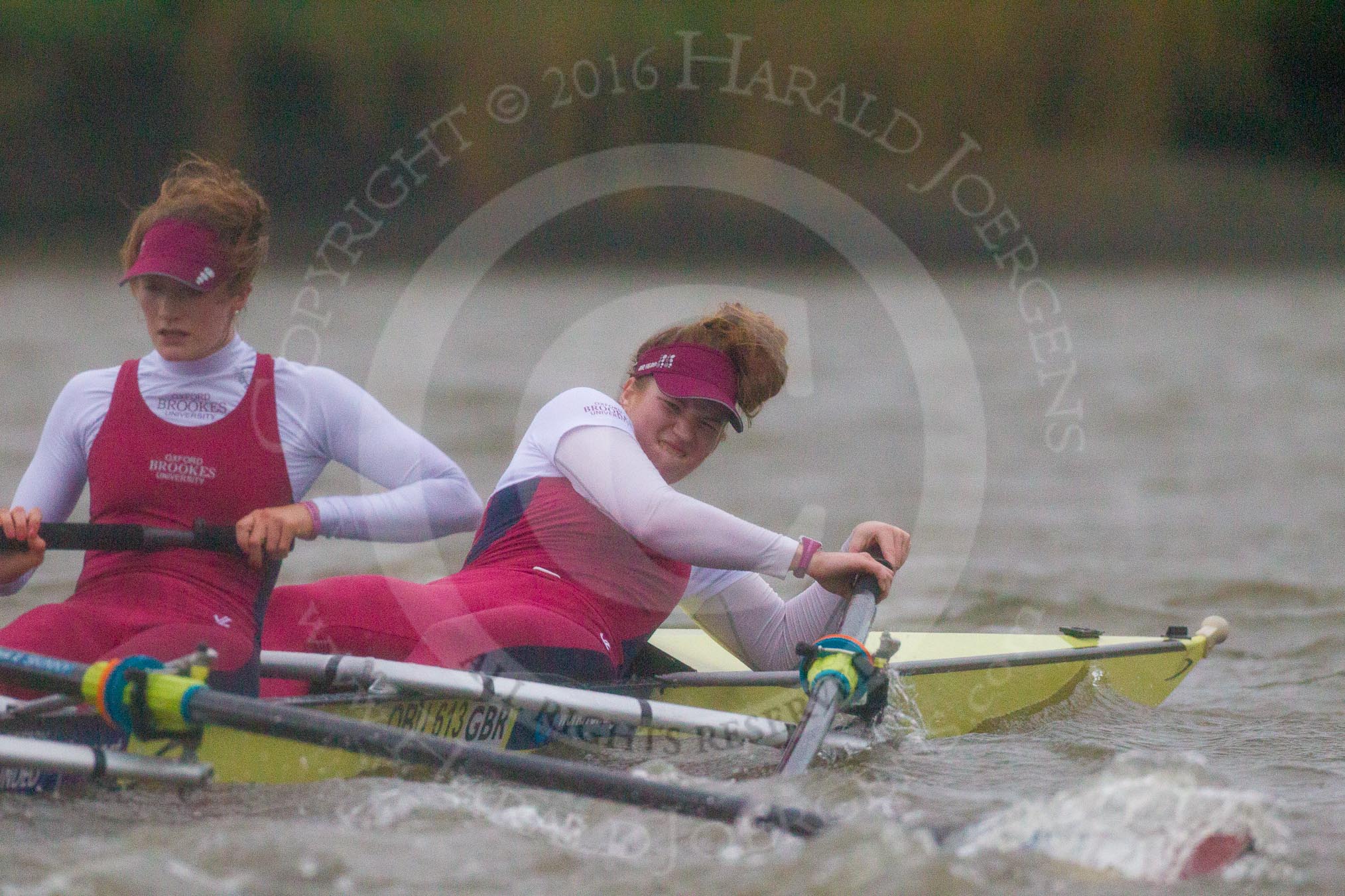 The Boat Race season 2016 - Women's Boat Race Fixture CUWBC vs OBUBC.
River Thames between Putney Bridge and Mortlake,
London SW15,

United Kingdom,
on 31 January 2016 at 16:26, image #152