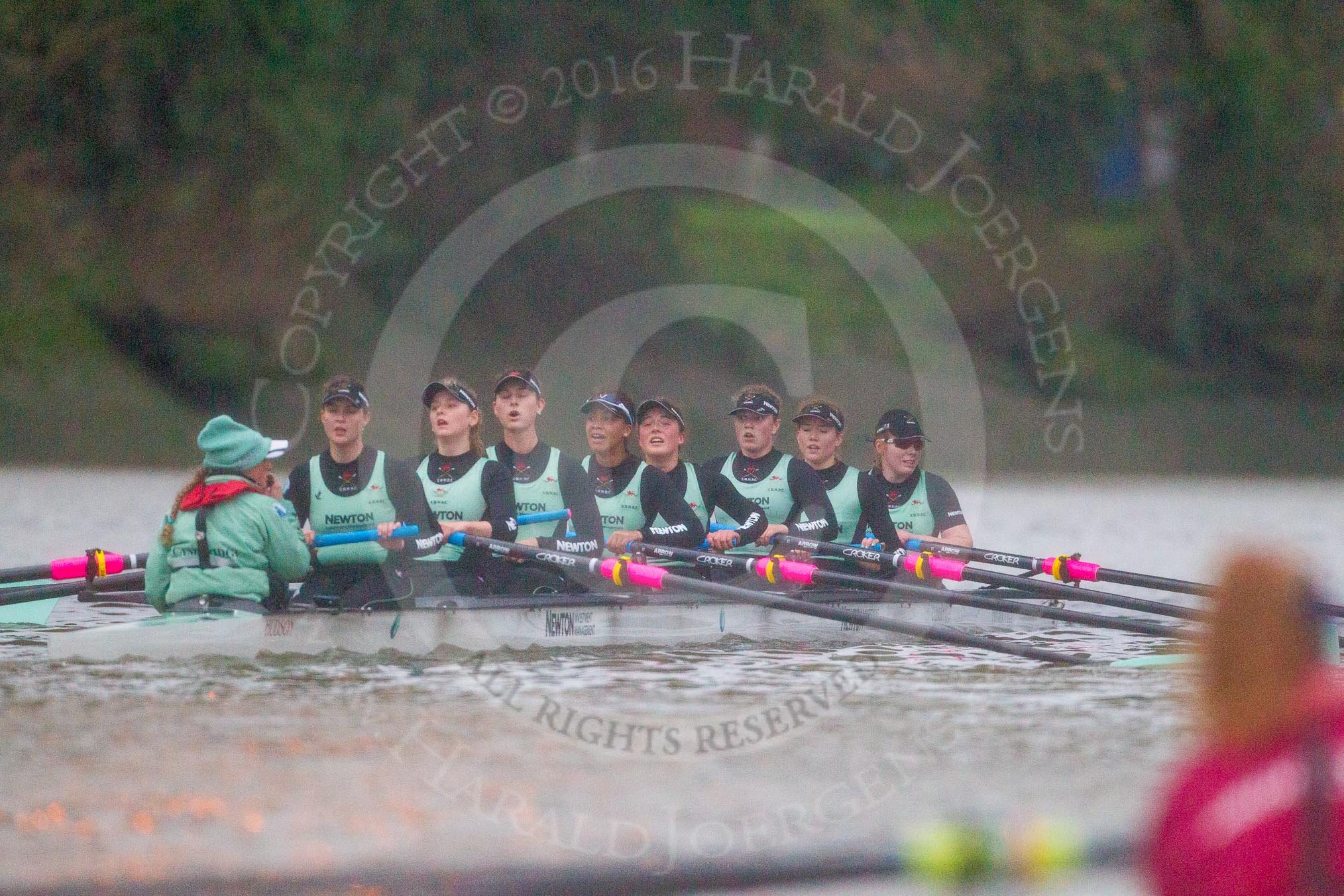 The Boat Race season 2016 - Women's Boat Race Fixture CUWBC vs OBUBC.
River Thames between Putney Bridge and Mortlake,
London SW15,

United Kingdom,
on 31 January 2016 at 16:29, image #165