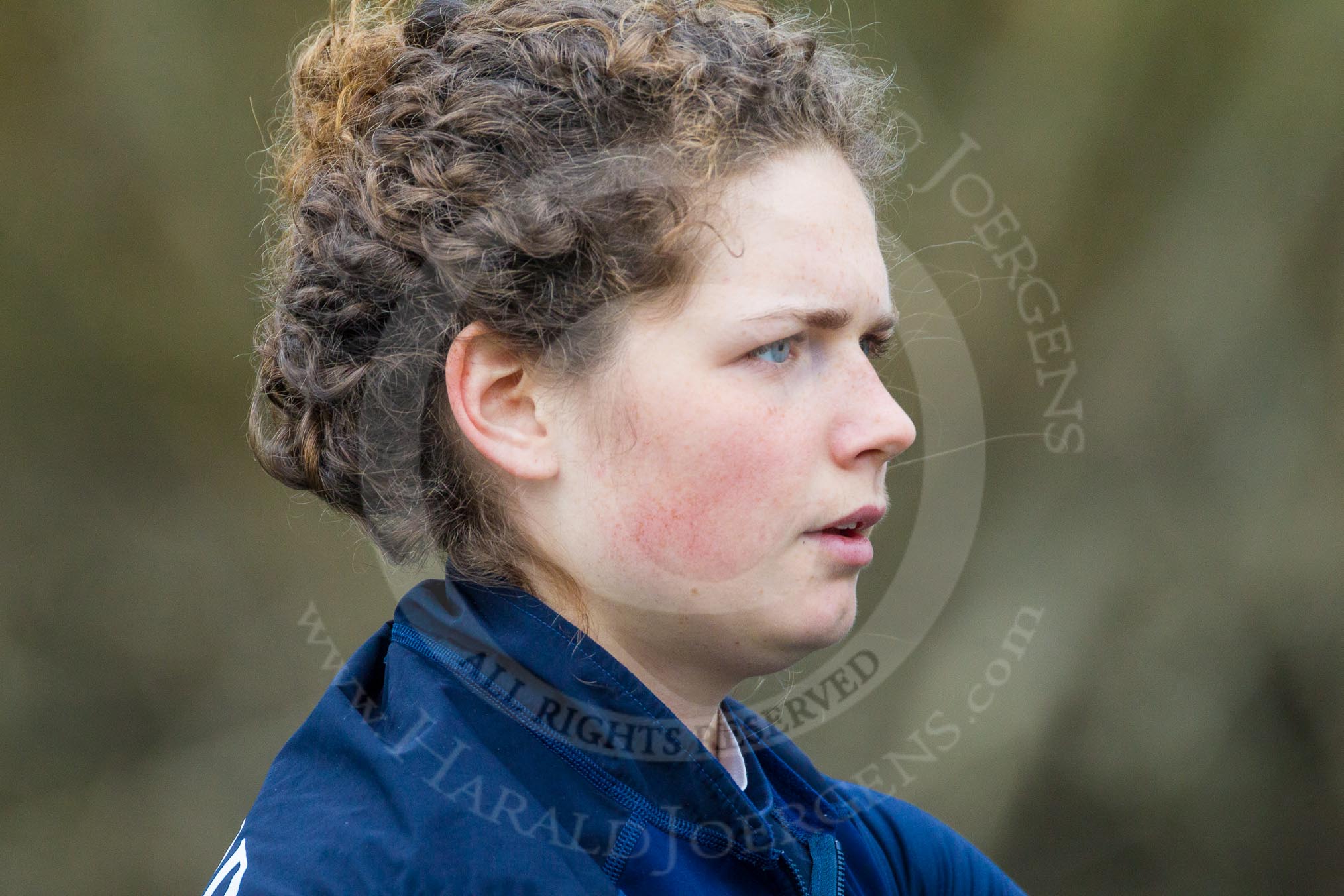 The Boat Race season 2016 - OUWBC training Wallingford: Dutch rower Joanne Jansen, 3 seat in the OUWBC Blue Boat.
River Thames,
Wallingford,
Oxfordshire,

on 29 February 2016 at 16:02, image #81