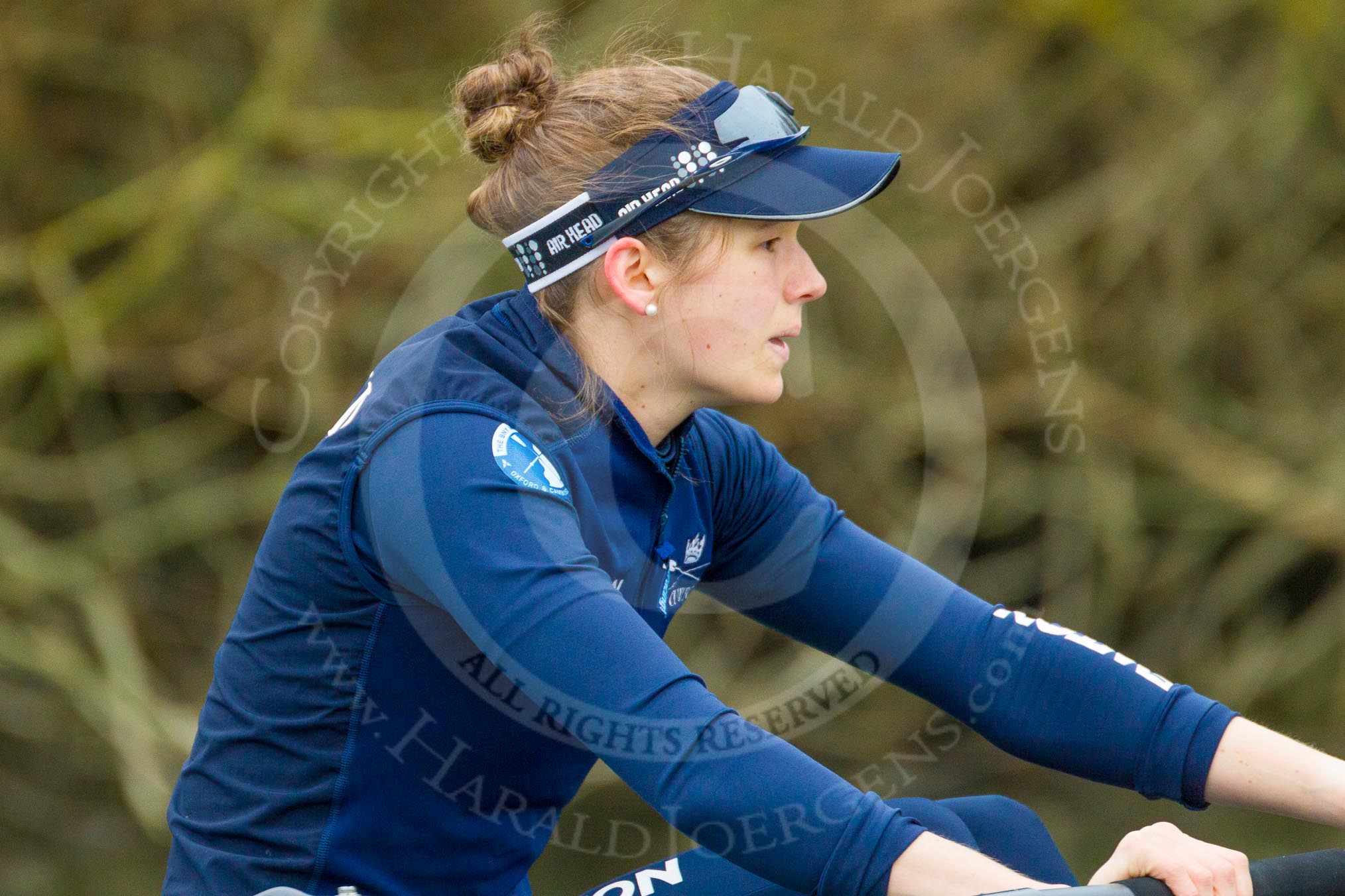 The Boat Race season 2016 - OUWBC training Wallingford: emma Lukasiewicz, bow in the OUWBC Blue Boat.
River Thames,
Wallingford,
Oxfordshire,

on 29 February 2016 at 16:07, image #84