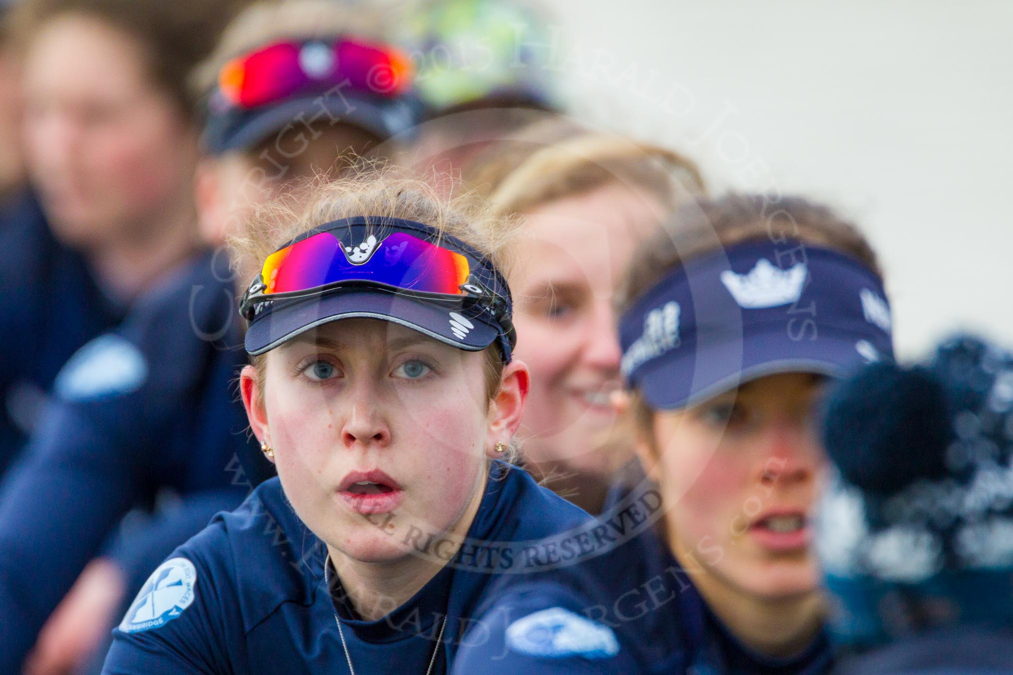 The Boat Race season 2016 - OUWBC training Wallingford: Maddy Badcott, OUWBC president and 7 seat in the Oxford Blue Boat.
River Thames,
Wallingford,
Oxfordshire,

on 29 February 2016 at 16:15, image #97