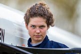 The Boat Race season 2016 - OUWBC training Wallingford: Dutch rower Joanne Jansen, 3 seat in the OUWBC Blue Boat.
River Thames,
Wallingford,
Oxfordshire,

on 29 February 2016 at 15:31, image #51