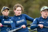 The Boat Race season 2016 - OUWBC training Wallingford: Dutch rower Joanne Jansen, 3 seat in the OUWBC Blue Boat.
River Thames,
Wallingford,
Oxfordshire,

on 29 February 2016 at 16:28, image #106