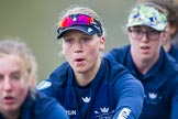 The Boat Race season 2016 - OUWBC training Wallingford: Estonian rower Elo Luik, 5 seat in the OUWBC Blue Boat.
River Thames,
Wallingford,
Oxfordshire,

on 29 February 2016 at 16:32, image #128