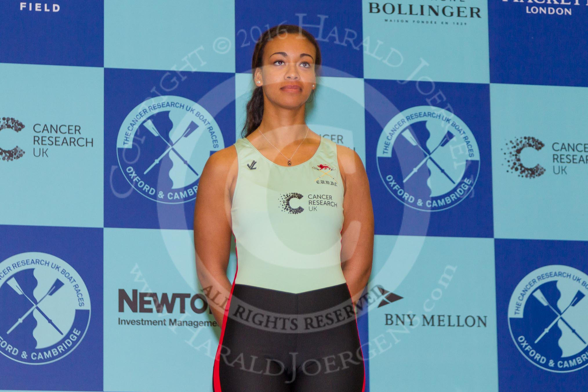 The Boat Race season 2016 - Crew Announcement and Weigh-In: The Women's Boat Race, 5 seat: Cambridge: Daphne Martschenko – 76.6kg.
Westmister Hall, Westminster,
London SW11,

United Kingdom,
on 01 March 2016 at 10:12, image #36