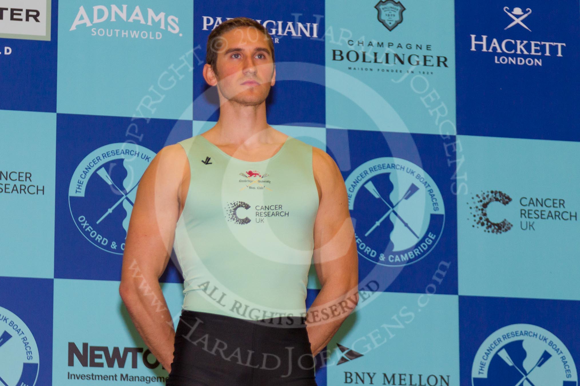 The Boat Race season 2016 - Crew Announcement and Weigh-In: The Boat Race, stroke: Cambridge: Lance Tredell  – 94.2kg.
Westmister Hall, Westminster,
London SW11,

United Kingdom,
on 01 March 2016 at 10:24, image #75