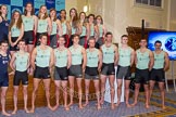 The Boat Race season 2016 - Crew Announcement and Weigh-In: The Cancer Research Boat Races Crew Announcement group photos - the Oxford women and men on the left, Cambridge on the right.
Westmister Hall, Westminster,
London SW11,

United Kingdom,
on 01 March 2016 at 10:31, image #88