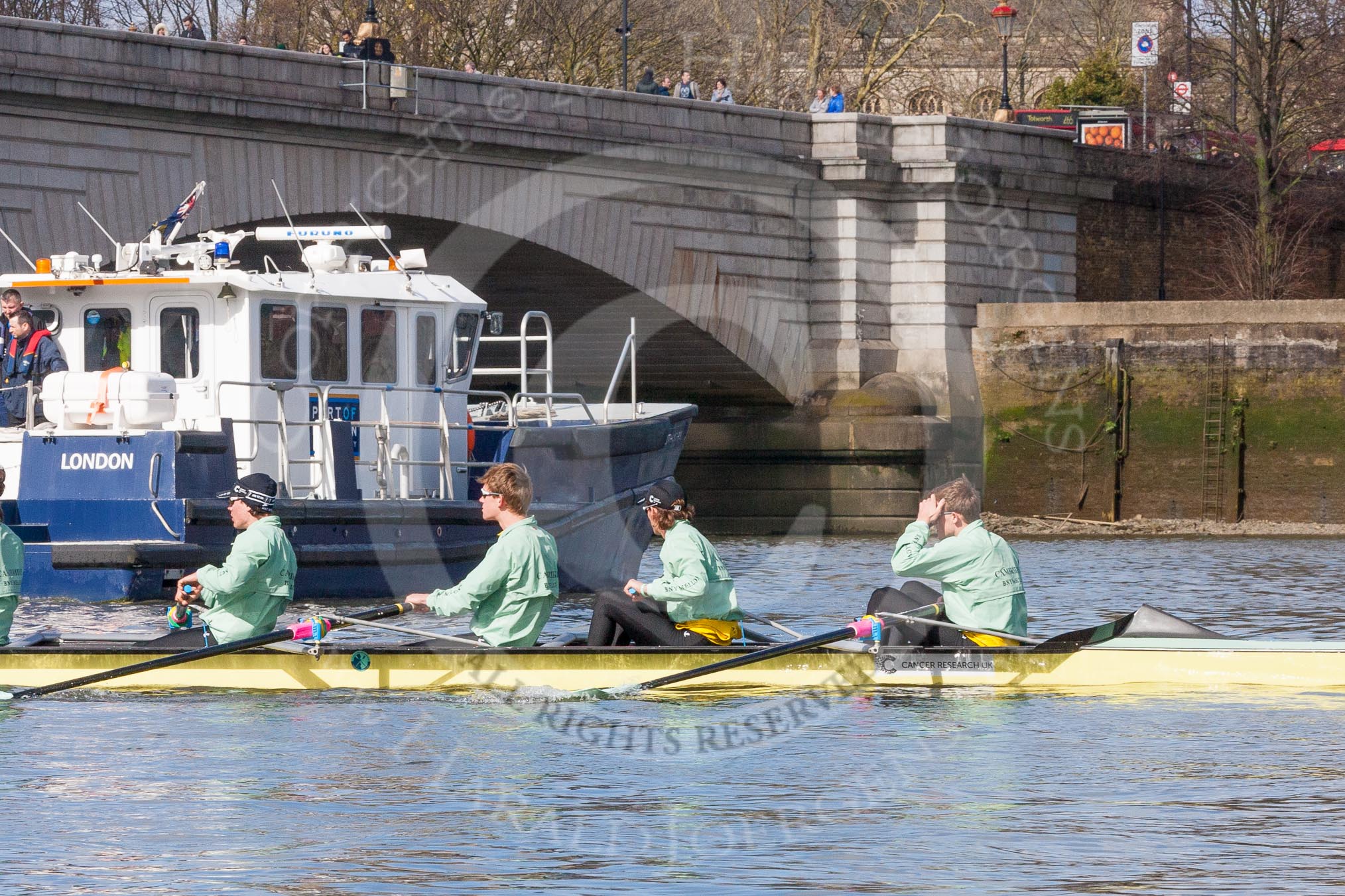 The Boat Race season 2016 -  The Cancer Research Women's Boat Race.
River Thames between Putney Bridge and Mortlake,
London SW15,

United Kingdom,
on 27 March 2016 at 14:01, image #139