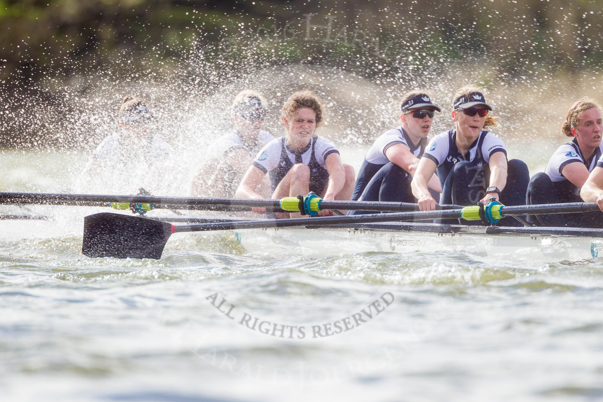 The Boat Race season 2016 -  The Cancer Research Women's Boat Race.
River Thames between Putney Bridge and Mortlake,
London SW15,

United Kingdom,
on 27 March 2016 at 14:21, image #243