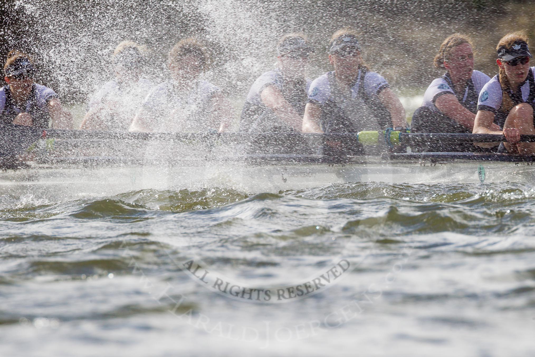 The Boat Race season 2016 -  The Cancer Research Women's Boat Race.
River Thames between Putney Bridge and Mortlake,
London SW15,

United Kingdom,
on 27 March 2016 at 14:21, image #244