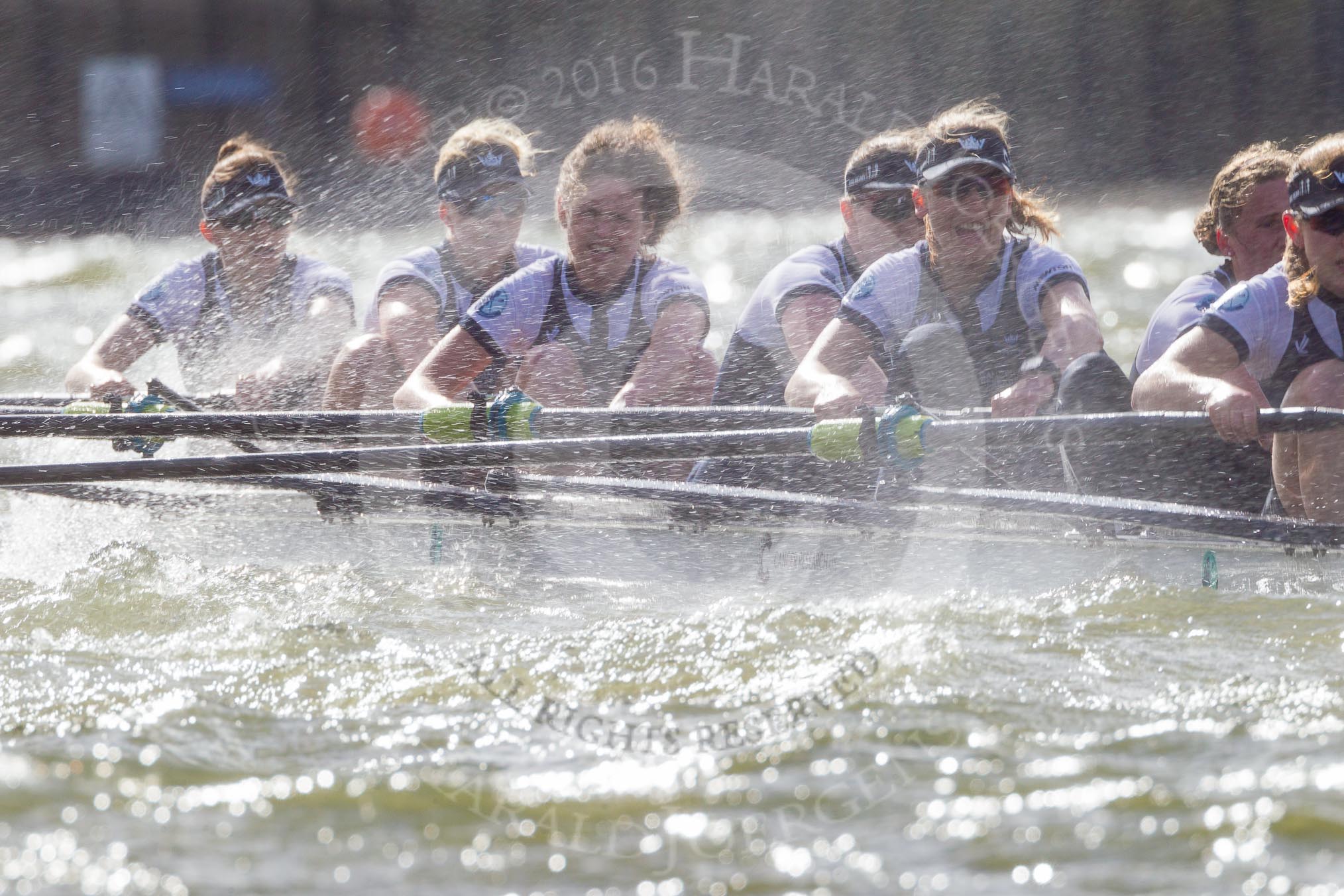 The Boat Race season 2016 -  The Cancer Research Women's Boat Race.
River Thames between Putney Bridge and Mortlake,
London SW15,

United Kingdom,
on 27 March 2016 at 14:22, image #264