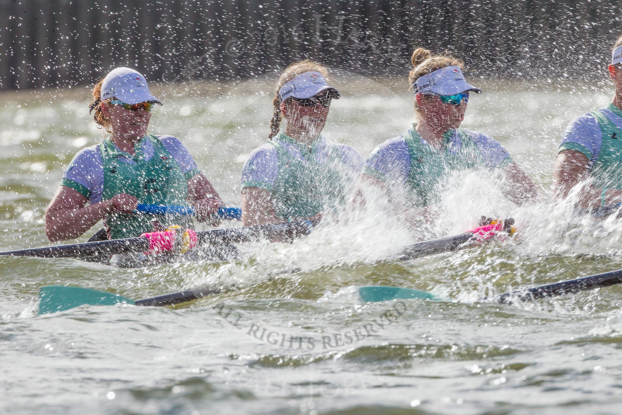 The Boat Race season 2016 -  The Cancer Research Women's Boat Race.
River Thames between Putney Bridge and Mortlake,
London SW15,

United Kingdom,
on 27 March 2016 at 14:22, image #269