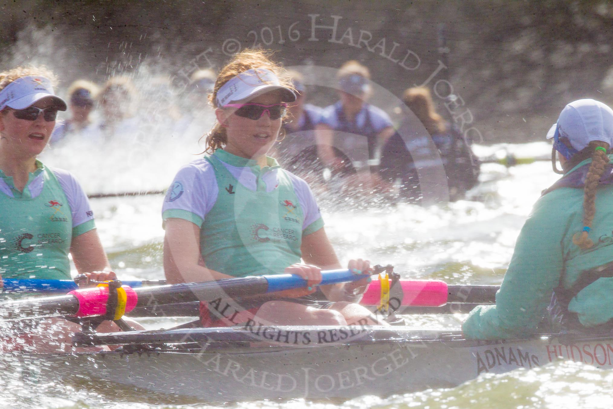 The Boat Race season 2016 -  The Cancer Research Women's Boat Race.
River Thames between Putney Bridge and Mortlake,
London SW15,

United Kingdom,
on 27 March 2016 at 14:25, image #286