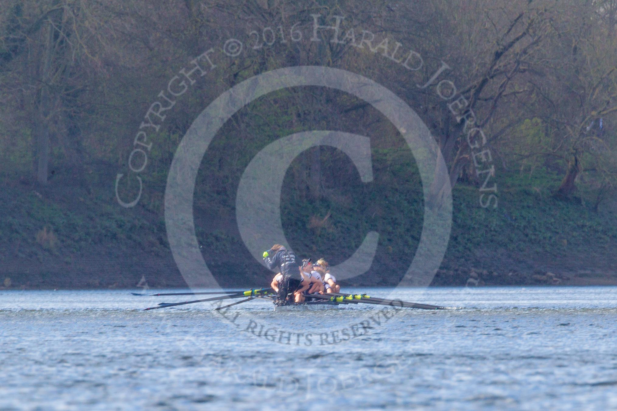 The Boat Race season 2016 -  The Cancer Research Women's Boat Race.
River Thames between Putney Bridge and Mortlake,
London SW15,

United Kingdom,
on 27 March 2016 at 14:33, image #310