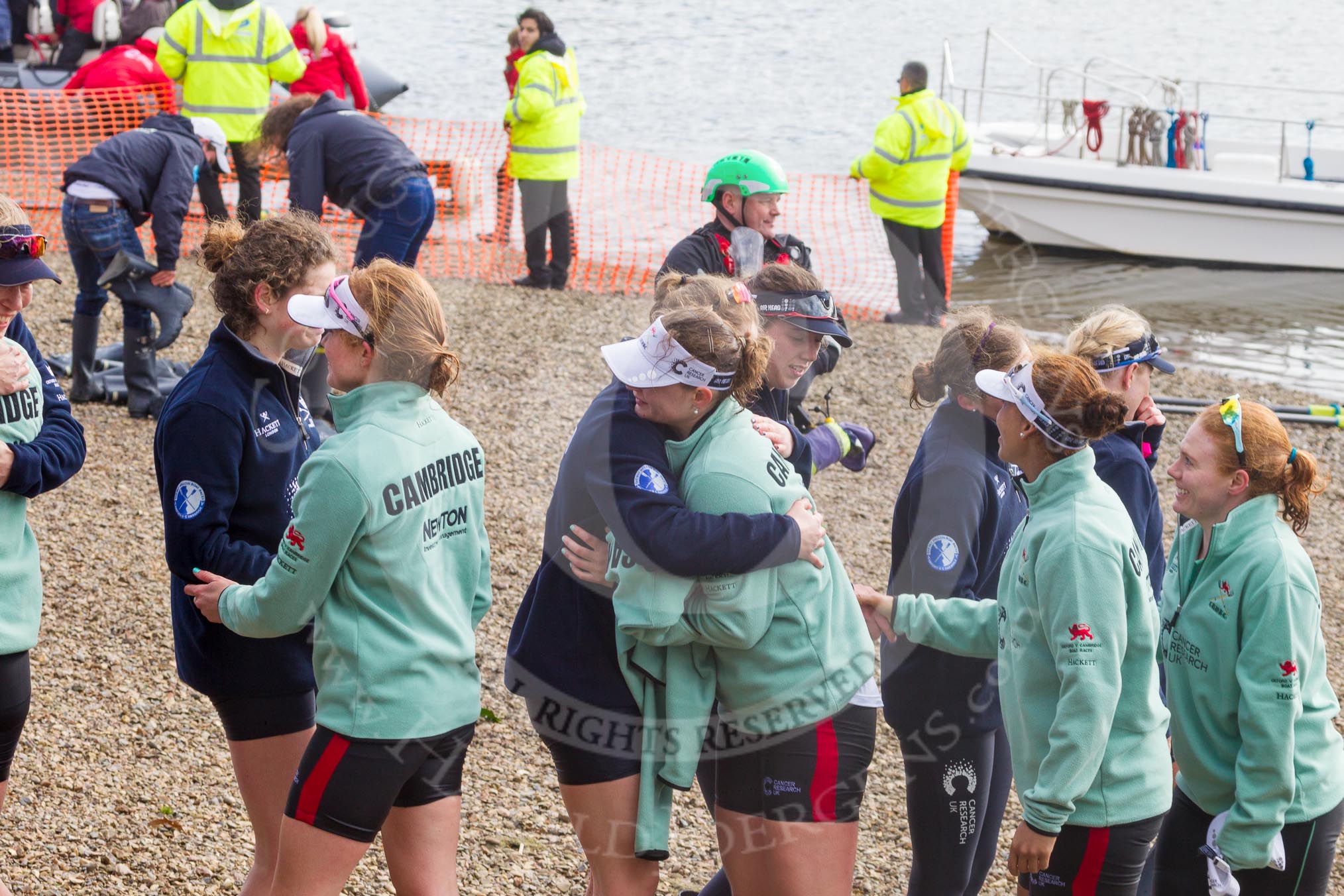 The Boat Race season 2016 -  The Cancer Research Women's Boat Race.
River Thames between Putney Bridge and Mortlake,
London SW15,

United Kingdom,
on 27 March 2016 at 14:44, image #324