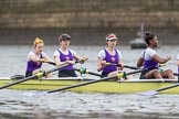 The Boat Race season 2017 - Women's Boat Race Fixture CUWBC vs Univerity of London: Meeting the UL 2nd eight at the start of their fixture vs the CUWBC lightweight squad.
River Thames between Putney Bridge and Mortlake,
London SW15,

United Kingdom,
on 19 February 2017 at 15:45, image #21