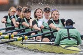 The Boat Race season 2017 - Women's Boat Race Fixture CUWBC vs Univerity of London: The CUWBC eight starting the second piece of the fixture, bow - Claire Lambe, 2 - Kirsten Van Fosen, 3 - Ashton Brown, 4 - Imogen Grant, 5 - Holy Hill, 6 - Melissa Wilson, 7 - Myriam Goudet, stroke - Alice White, cox - Matthew Holland.
River Thames between Putney Bridge and Mortlake,
London SW15,

United Kingdom,
on 19 February 2017 at 16:19, image #113