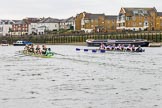 Photo 1702191620251D47219HaraldJoergens The Boat Race season 2017 - Women's Boat Race Fixture CUWBC vs Univerity of London: CUWBC and UL BC at the start of the second piece of the fixture, near Chiswick Pier.
River Thames between Putney Bridge and Mortlake,
London SW15,
United Kingdom,
on 19 February 2017 at 16:20, image #115