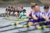 Photo 1702191628081X27838HaraldJoergens The Boat Race season 2017 - Women's Boat Race Fixture CUWBC vs Univerity of London: The CUWBC eight in the lead on the apporach to the finish, bow - Claire Lambe, 2 - Kirsten Van Fosen, 3 - Ashton Brown, 4 - Imogen Grant, 5 - Holy Hill, 6 - Melissa Wilson, 7 - Myriam Goudet, stroke - Alice White, cox - Matthew Holland.
River Thames between Putney Bridge and Mortlake,
London SW15,
United Kingdom,
on 19 February 2017 at 16:28, image #143
