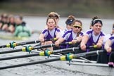 Photo 1702191628221X27841HaraldJoergens The Boat Race season 2017 - Women's Boat Race Fixture CUWBC vs Univerity of London: The UL boat with bow - Emily Wilks, 2 - Catherine Ador, 3 - Fionnuala Gannon, 4 - Sara Parfett, 5 - Charlotte Hodgkins-Byrne, 6 - Georgia Stratham, 7 - Ally French, stroke - Robyn Hart-Winks, cox - Lauren Holland.
River Thames between Putney Bridge and Mortlake,
London SW15,
United Kingdom,
on 19 February 2017 at 16:28, image #144