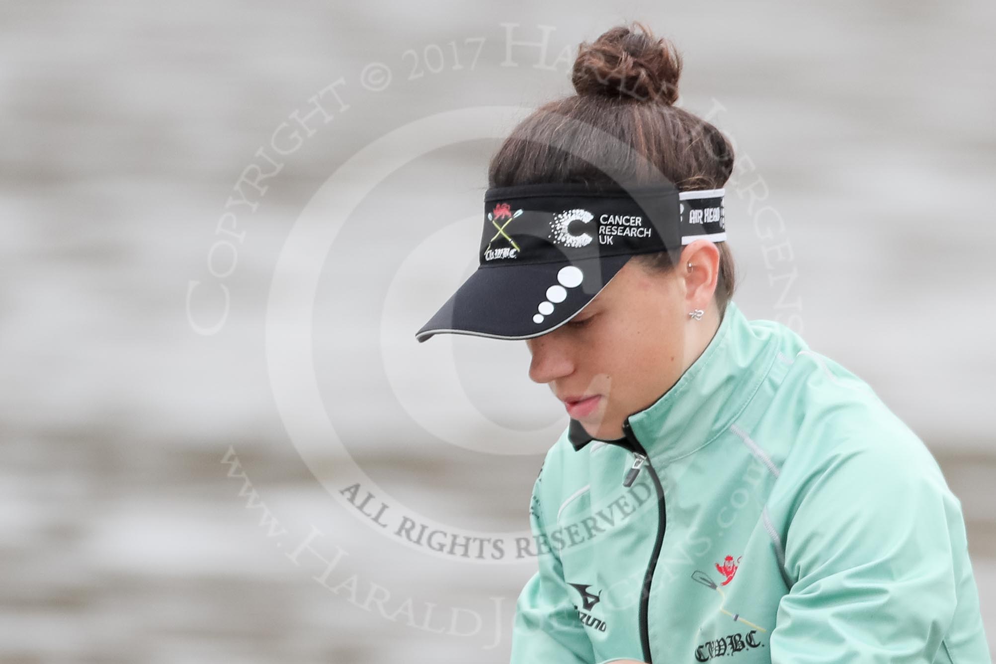 The Boat Race season 2018 - Women's Boat Race Trial Eights (CUWBC, Cambridge): Imogen Grant (stroke) in Wingardium Leviosa.
River Thames between Putney Bridge and Mortlake,
London SW15,

United Kingdom,
on 05 December 2017 at 12:03, image #22