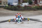 The Boat Race season 2018 - Women's Boat Race Trial Eights (CUWBC, Cambridge): Expecto Patronum:  Cox-Sophie Shapter, stroke-Alice White,  7-Abigail Parker, 6-Thea Zabell, 5-Kelsey Barolak, 4-Laura Foster, 3-Sally O Brien, 2-Millie Perrin, bow-Eve Caroe.
River Thames between Putney Bridge and Mortlake,
London SW15,

United Kingdom,
on 05 December 2017 at 13:00, image #167