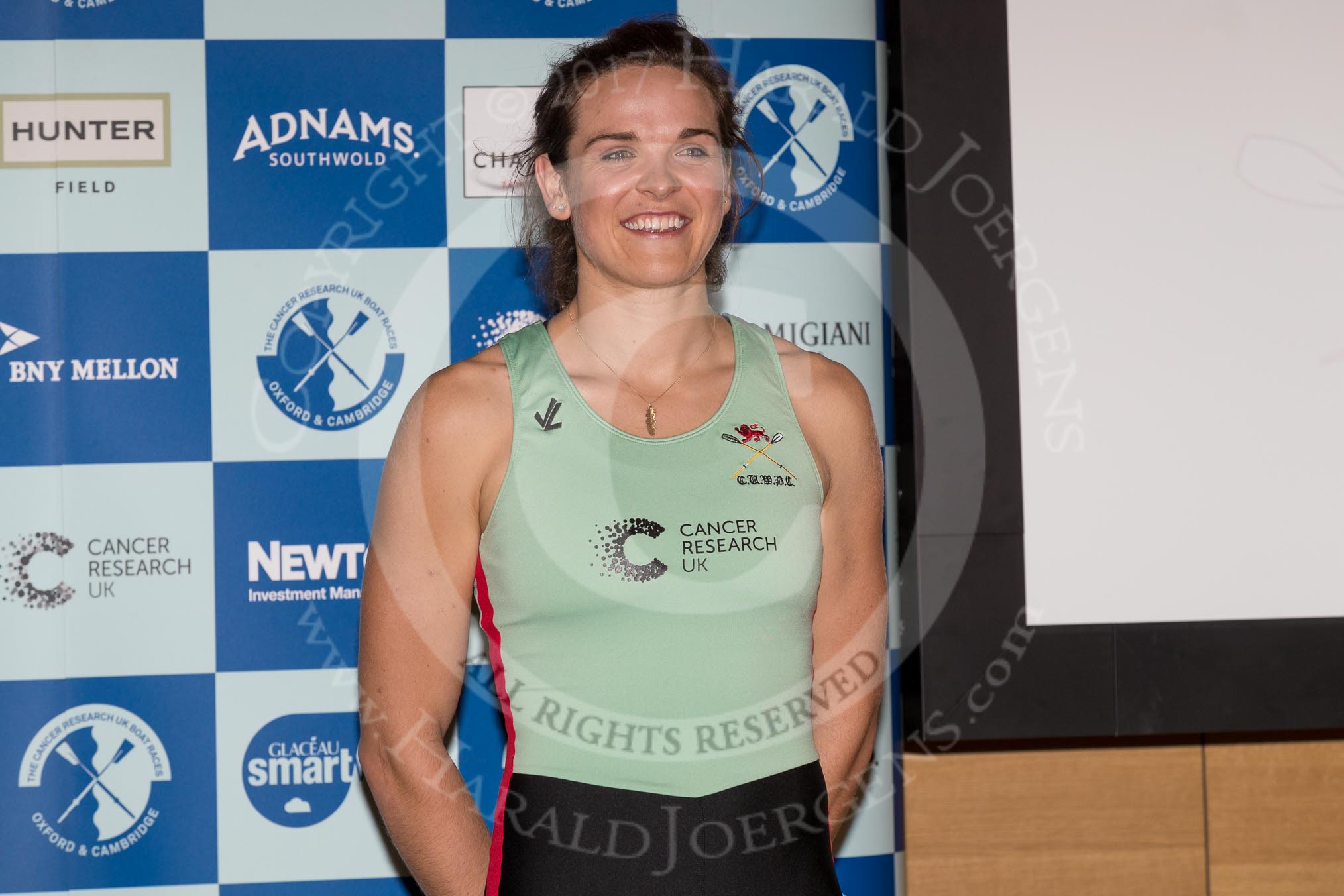 The Boat Race season 2017 - Crew Announcement and Weigh-In: New Zealander Anna Dawson (Newnham) studies for an MPhil in Education.
The Francis Crick Institute,
London NW1,

United Kingdom,
on 14 March 2017 at 11:26, image #33