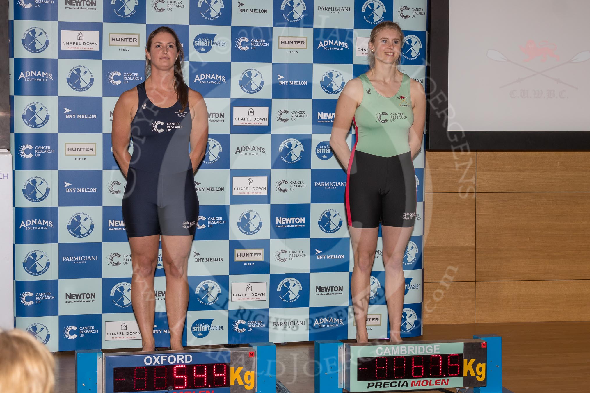 The Boat Race season 2017 - Crew Announcement and Weigh-In: In the 5 seat Harriet Austin (OUWBC) and Holly Hill (CUWBC).
The Francis Crick Institute,
London NW1,

United Kingdom,
on 14 March 2017 at 11:27, image #36
