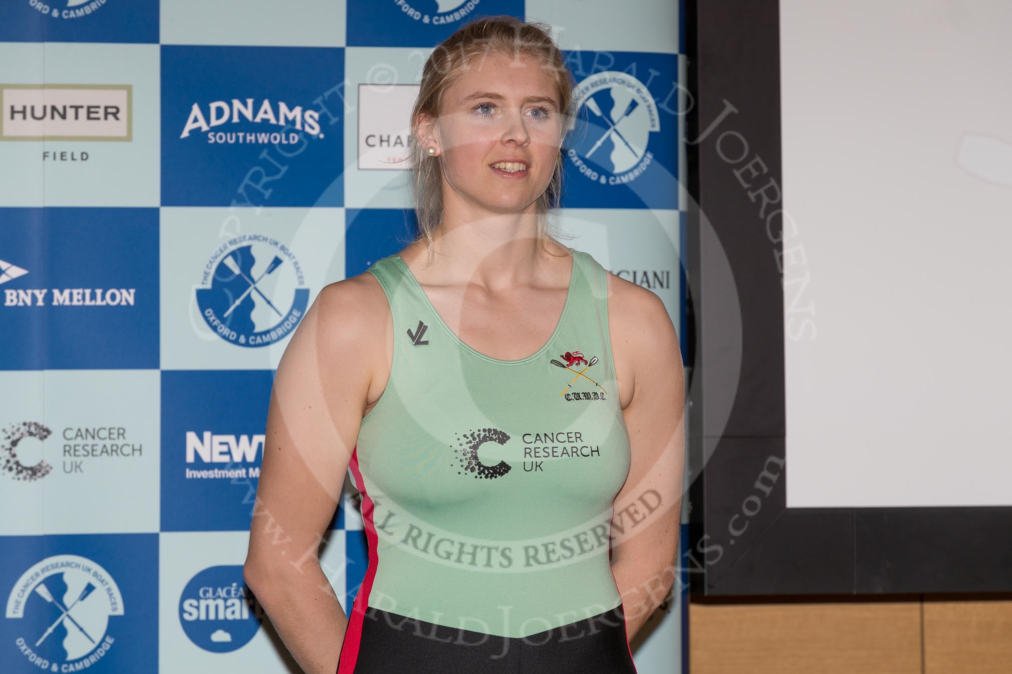The Boat Race season 2017 - Crew Announcement and Weigh-In: Holly Hill (Downing) studies Human, Social and Political Sciences.
The Francis Crick Institute,
London NW1,

United Kingdom,
on 14 March 2017 at 11:27, image #39