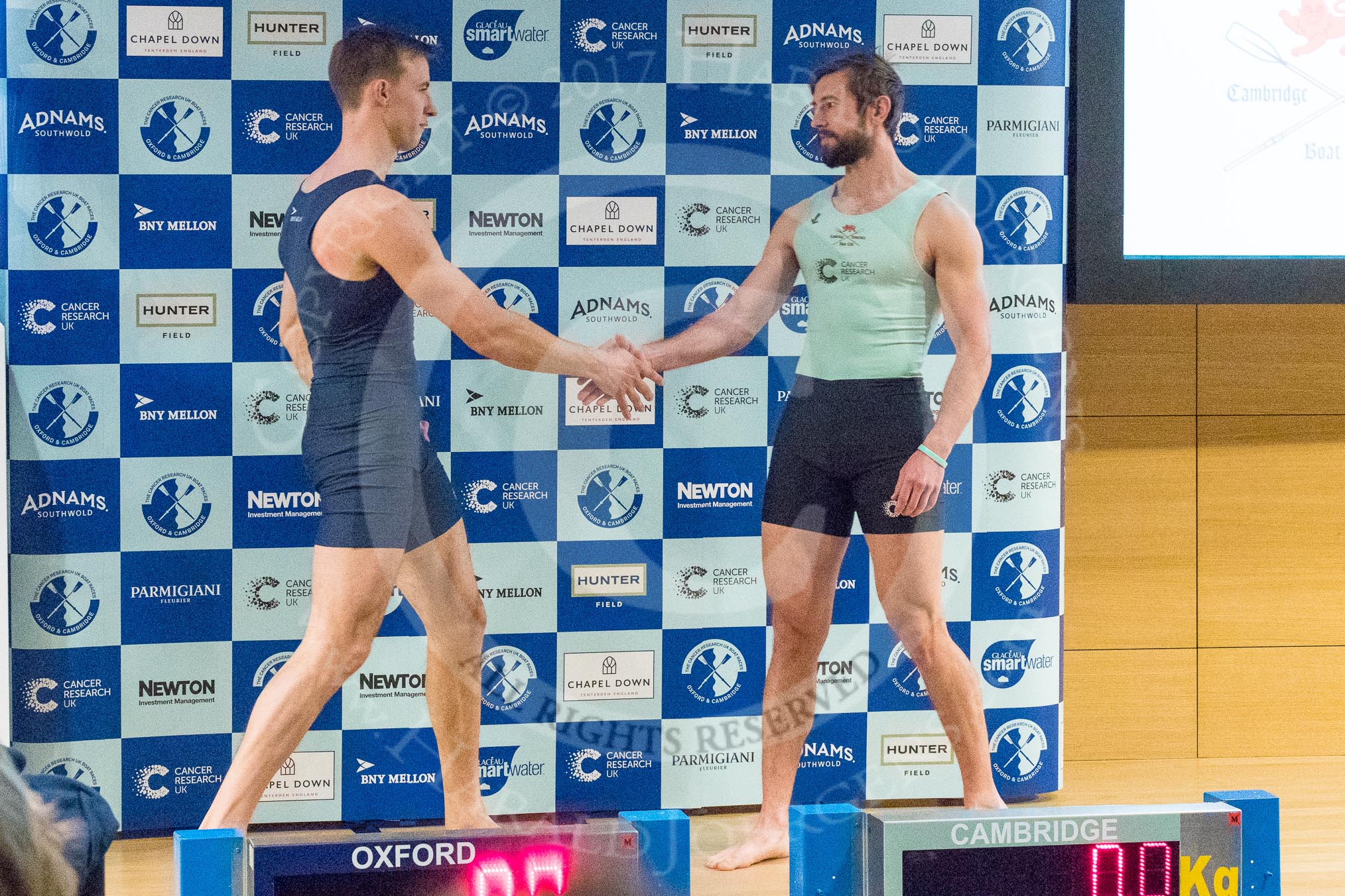 The Boat Race season 2017 - Crew Announcement and Weigh-In: Bow William Warr (OUBC) and Ben Ruble (CUBC).
The Francis Crick Institute,
London NW1,

United Kingdom,
on 14 March 2017 at 11:35, image #76