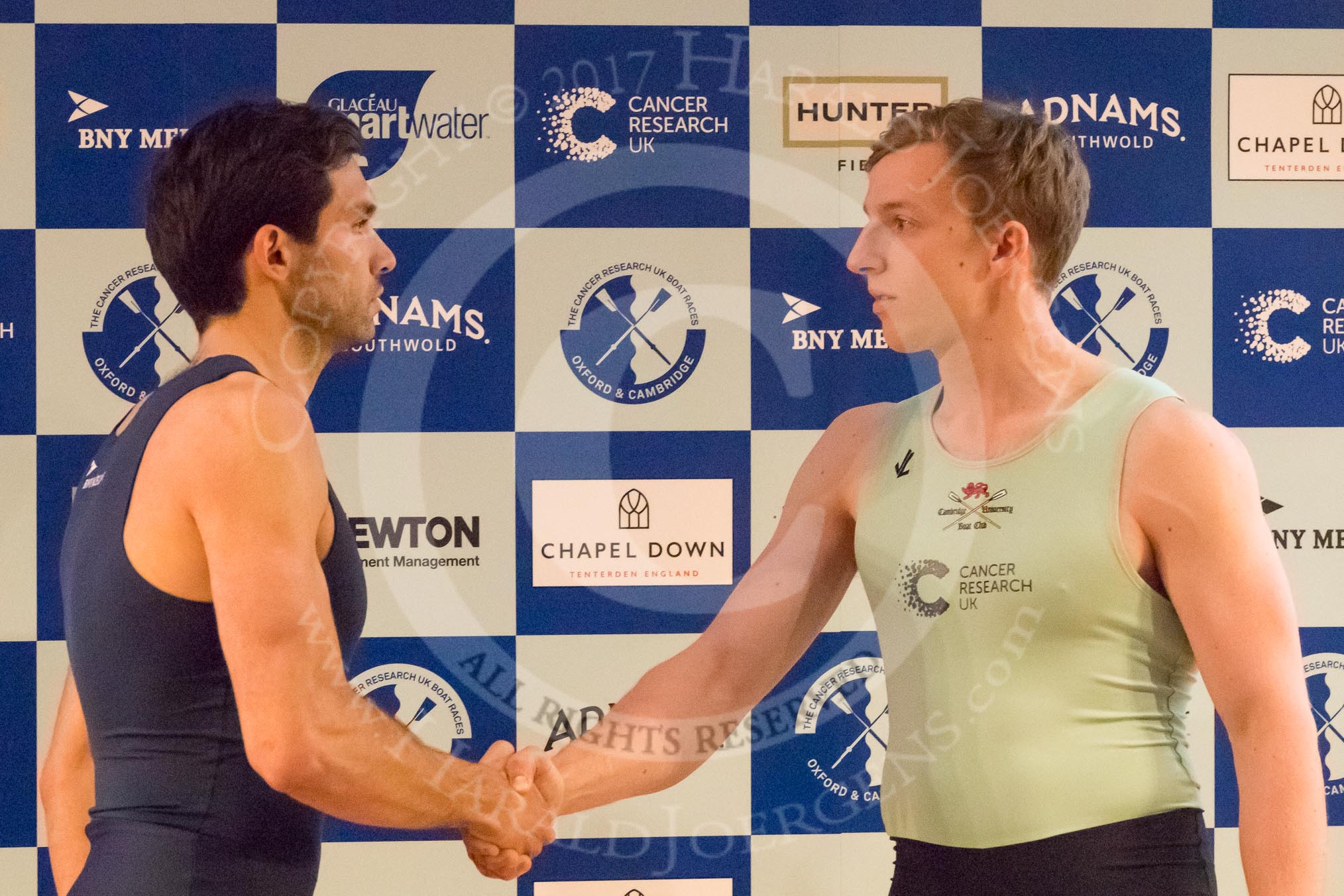 The Boat Race season 2017 - Crew Announcement and Weigh-In: Stroke Vassilis Ragoussis (OUBC) and Henry Meek (CUBC).
The Francis Crick Institute,
London NW1,

United Kingdom,
on 14 March 2017 at 11:41, image #106