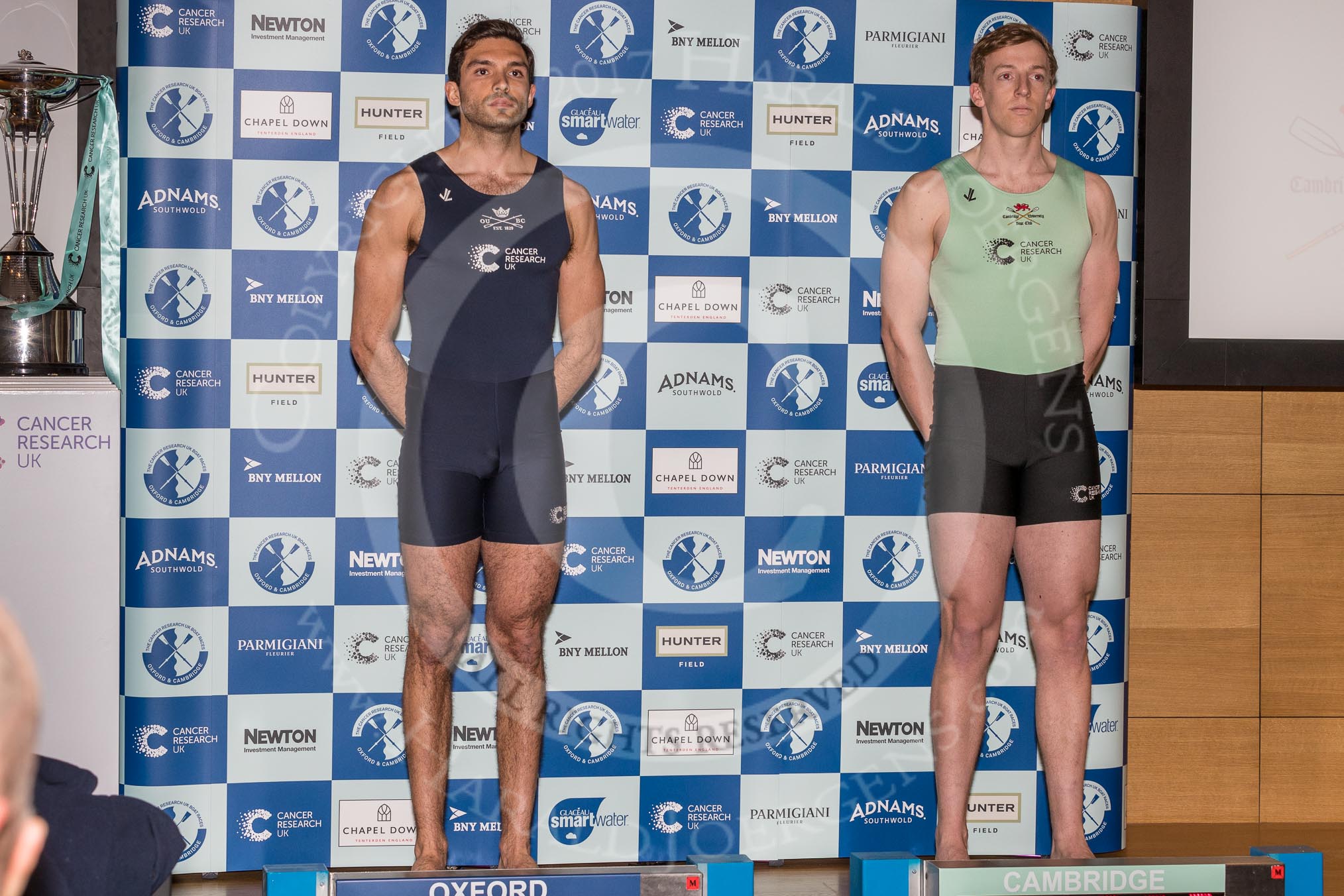The Boat Race season 2017 - Crew Announcement and Weigh-In: Stroke Vassilis Ragoussis (OUBC) and Henry Meek (CUBC).
The Francis Crick Institute,
London NW1,

United Kingdom,
on 14 March 2017 at 11:41, image #107