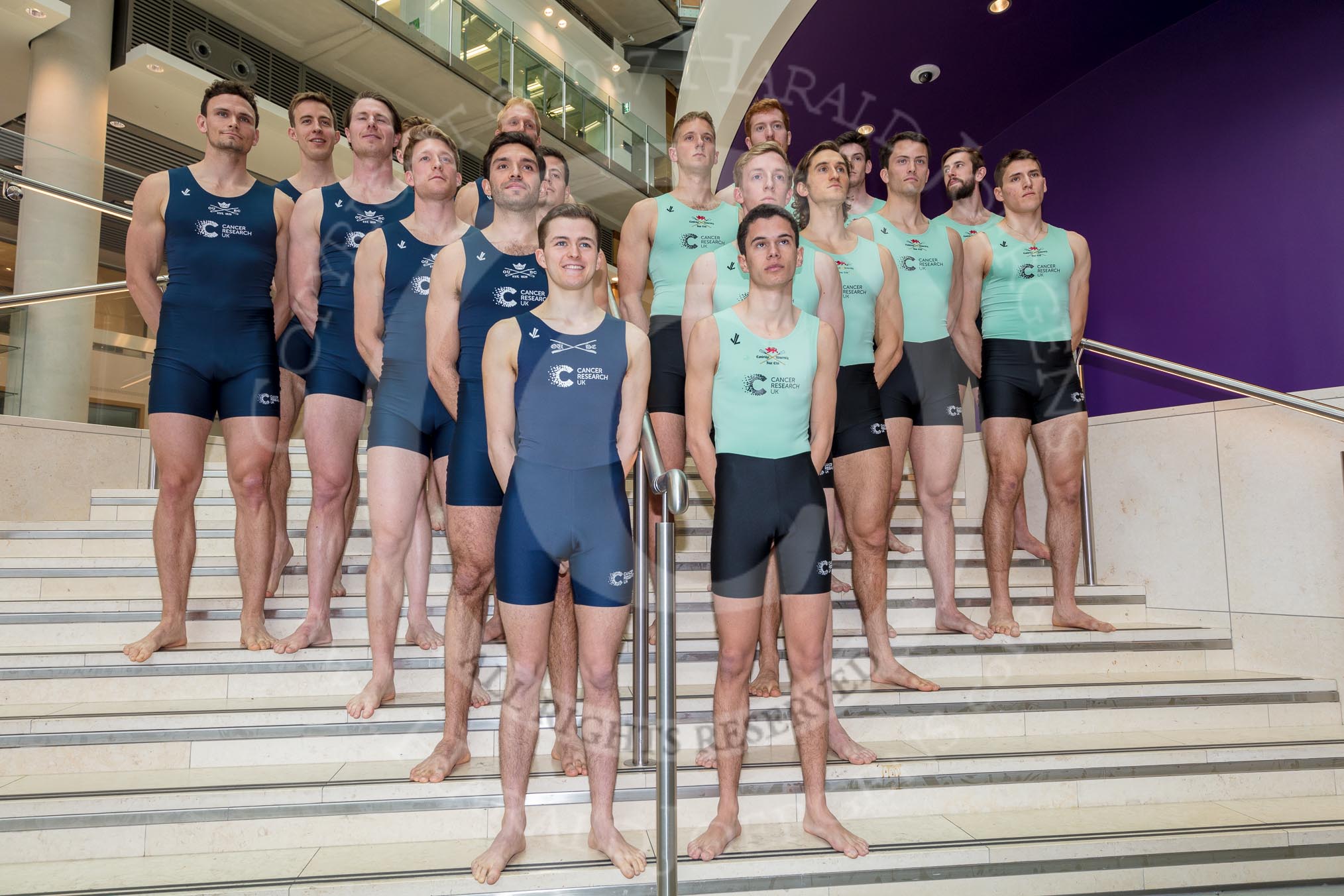 The Boat Race season 2017 - Crew Announcement and Weigh-In: The men's eights, OUBC on the left.
The Francis Crick Institute,
London NW1,

United Kingdom,
on 14 March 2017 at 11:52, image #120