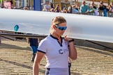 The Boat Race season 2017 -  The Cancer Research Women's Boat Race: OUWBC carrying their boat from the boathouses to the Thames, in front 6 seat Harriet Austin.
River Thames between Putney Bridge and Mortlake,
London SW15,

United Kingdom,
on 02 April 2017 at 15:50, image #79