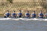The Boat Race season 2017 -  The Cancer Research Women's Boat Race: OUWBC are eventually on the way, here bow Alice Roberts, 2 Flo Pickles, 3 Rebecca Te Water Naudé, 4 Rebecca Esselstein, 5 Chloe Laverack, 6 Harriet Austin.
River Thames between Putney Bridge and Mortlake,
London SW15,

United Kingdom,
on 02 April 2017 at 16:35, image #128