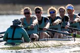 The Women's Boat Race season 2018 - fixture CUWBC vs. ULBC: The CUWBC Eight - here cox Sophie Shapter, stroke Tricia Smith, 7 Imogen Grant, 6 Anne Beenken, 5 Thea Zabell, 4 Paula Wesselmann.
River Thames between Putney Bridge and Mortlake,
London SW15,

United Kingdom,
on 17 February 2018 at 13:30, image #133