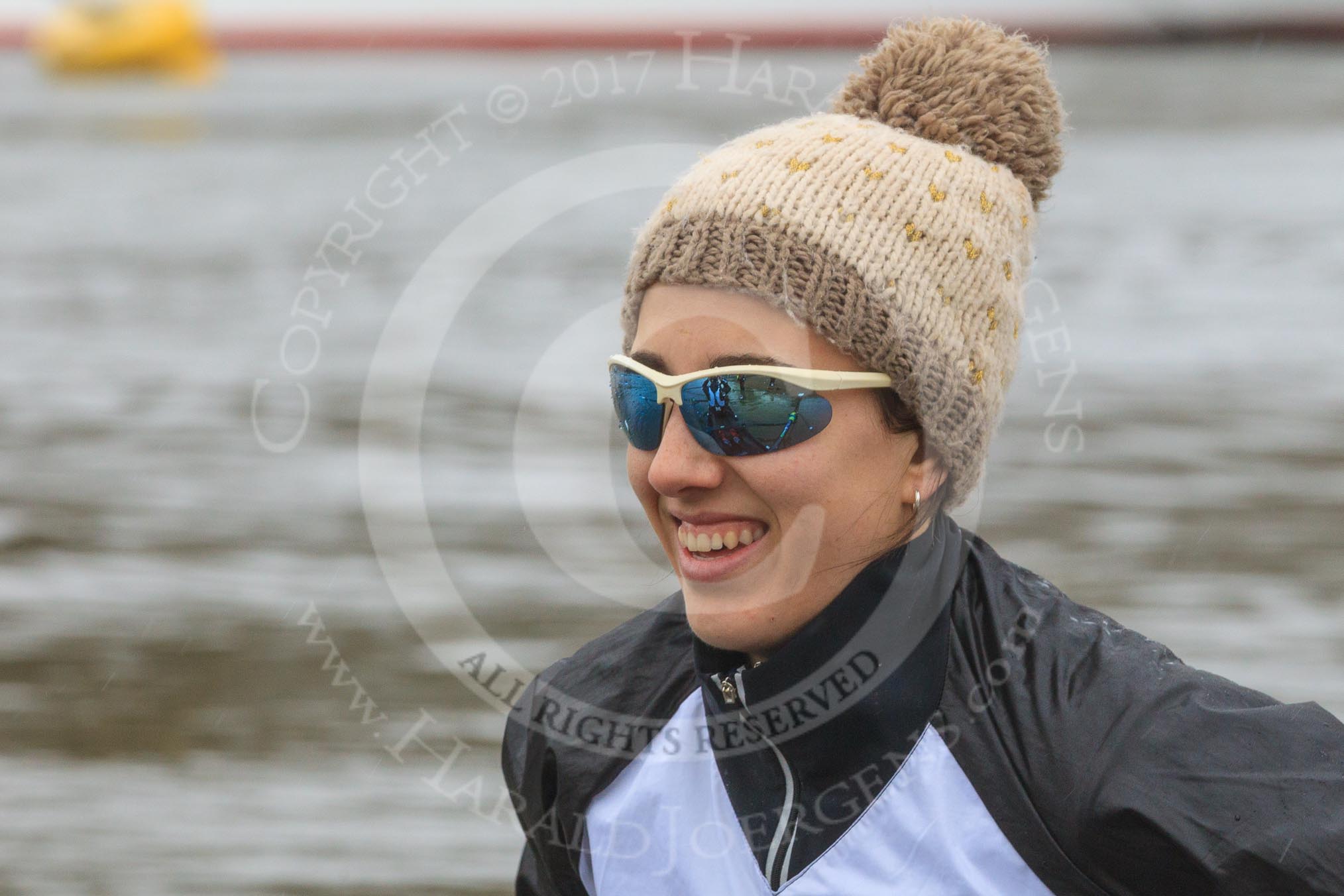 The Women's Boat Race season 2018 - fixture OUWBC vs. Molesey BC: Molesey's 5 seat Ruth Whyman.
River Thames between Putney Bridge and Mortlake,
London SW15,

United Kingdom,
on 04 March 2018 at 13:10, image #20