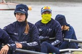 The Women's Boat Race season 2018 - fixture OUWBC vs. Molesey BC: OUWBC on a cold and rainy day, here 3 Juliette Perry, 2 Katherine Erickson, bow Renée Koolschijn.
River Thames between Putney Bridge and Mortlake,
London SW15,

United Kingdom,
on 04 March 2018 at 13:05, image #7