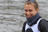 The Women's Boat Race season 2018 - fixture OUWBC vs. Molesey BC: Molesey's 6 seat Molly Harding.
River Thames between Putney Bridge and Mortlake,
London SW15,

United Kingdom,
on 04 March 2018 at 13:10, image #27