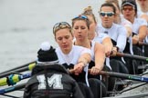 The Women's Boat Race season 2018 - fixture OUWBC vs. Molesey BC: Molesey at the moment the race is started: Cox Ella Taylor, stroke Katie Bartlett, 7 Emma McDonald, 6 Molly Harding, 5 Ruth Whyman, 4 Claire McKeown, 3 Gabby Rodriguez.
River Thames between Putney Bridge and Mortlake,
London SW15,

United Kingdom,
on 04 March 2018 at 13:45, image #50