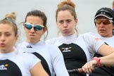 The Women's Boat Race season 2018 - fixture OUWBC vs. Molesey BC: Molesey, here in the first minutes of the race: 6 Molly Harding, 5 Ruth Whyman, 4 Claire McKeown, 3 Gabby Rodriguez.
River Thames between Putney Bridge and Mortlake,
London SW15,

United Kingdom,
on 04 March 2018 at 13:46, image #57