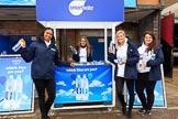 The Cancer Research UK Women's Boat Race 2018: SmartWater, one of the sponsors of teh Boat Race, with the "which blue are you" theme adopted for light blue/dark blue water bottles.
River Thames between Putney Bridge and Mortlake,
London SW15,

United Kingdom,
on 24 March 2018 at 12:59, image #1