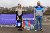 The Cancer Research UK Women's Boat Race 2018: Volunteers for Cancer Research on Putney Bridge before the race.
River Thames between Putney Bridge and Mortlake,
London SW15,

United Kingdom,
on 24 March 2018 at 13:01, image #3