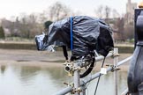 The Cancer Research UK Women's Boat Race 2018: A remote controlled BBC camera at Putney Bridge, overlooking the start area.
River Thames between Putney Bridge and Mortlake,
London SW15,

United Kingdom,
on 24 March 2018 at 13:12, image #5