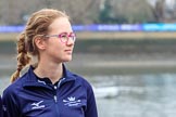 The Cancer Research UK Women's Boat Race 2018: Renée Koolschijn, at bow in the Oxford Blue Boat.
River Thames between Putney Bridge and Mortlake,
London SW15,

United Kingdom,
on 24 March 2018 at 14:40, image #38