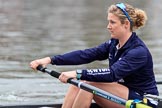 The Cancer Research UK Women's Boat Race 2018: Close-up of Morgan McGovern, in the 5 seat for Oxford.
River Thames between Putney Bridge and Mortlake,
London SW15,

United Kingdom,
on 24 March 2018 at 15:45, image #109