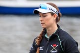 The Cancer Research UK Women's Boat Race 2018: Close-up of Thea Zabell, 4 seat for Cambridge.
River Thames between Putney Bridge and Mortlake,
London SW15,

United Kingdom,
on 24 March 2018 at 15:48, image #131